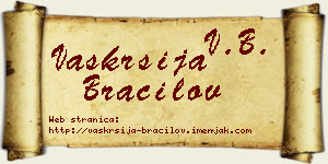 Vaskrsija Bracilov vizit kartica